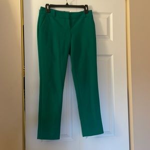 Green ankle pants
